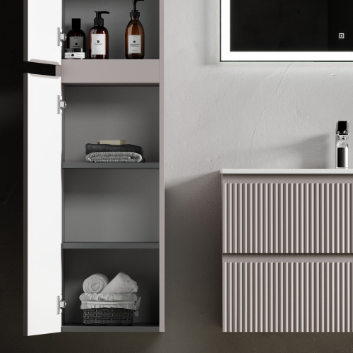 Шкаф-пенал SANCOS Snob R подвесной, Doha Soft 350х350х1650, PSNR35SM