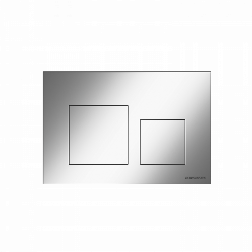 Кнопка смыва Balance, клавиши Square, цвет хром матовый, CN12-002M