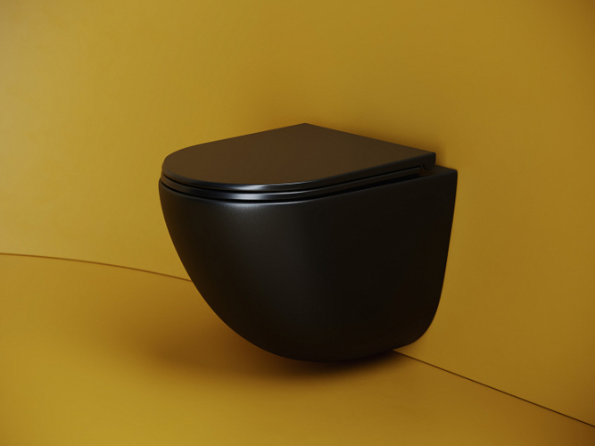 Подвесной унитаз CERAMICANOVA Vogue Торнадо безободковый CN4008TMB