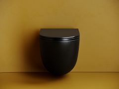 Подвесной унитаз CERAMICANOVA Vogue Торнадо безободковый CN4008TMB