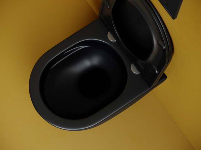 Подвесной унитаз CERAMICANOVA Vogue Торнадо безободковый CN4008TMB