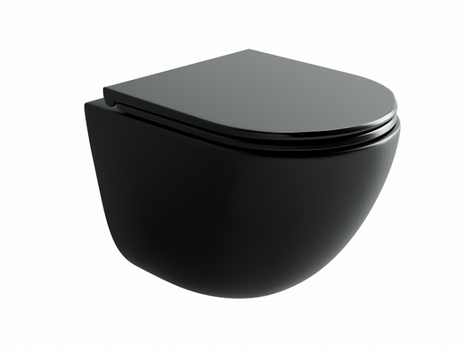 Подвесной унитаз CERAMICANOVA Vogue Торнадо безободковый CN4008TMB