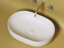 Умывальник CERAMICANOVA Element чаша накладная овальная (цвет Белый Матовый) CN6047MW