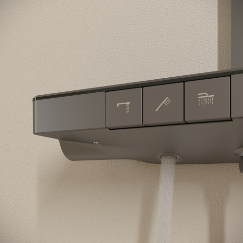 Душевая система Sancos Vos с термостатом вороненая сталь,SC6100GG