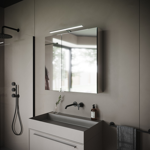 Зеркальный шкаф SANCOS Hilton с LED подсветкой 800x148х740, Z800