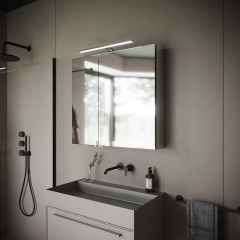 Зеркальный шкаф SANCOS Hilton с LED подсветкой 800x148х740, Z800