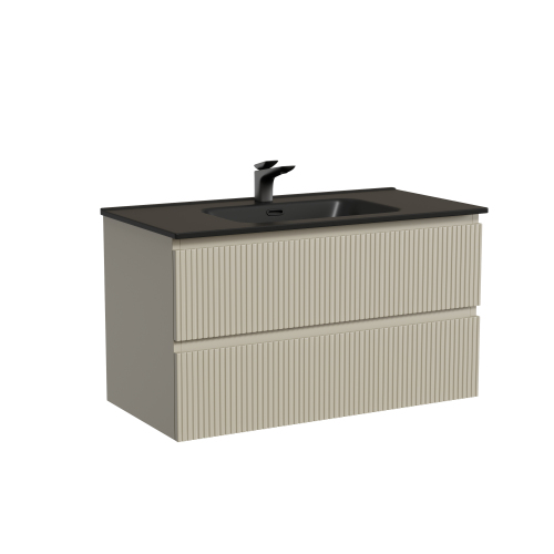 Тумба подвесная SANCOS Snob T 890х445х500, c двумя ящиками оснащенными доводчиками, Beige Soft,SNT90CE