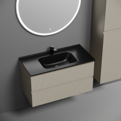 Тумба подвесная SANCOS Snob T 890х445х500, c двумя ящиками оснащенными доводчиками, Beige Soft,SNT90CE