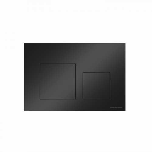 Кнопка смыва Balance, клавиши Square, цвет черный матовый, арт.CN12-002MB