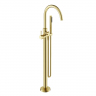 Смеситель для ванны напольный SANCOS Etna, брашированное золото, PVD покрытие, SC9009BG