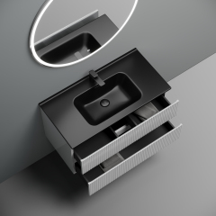 Тумба подвесная SANCOS Snob T 890х445х500, c двумя ящиками оснащенными доводчиками, Bianco,SNT90W