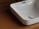 Раковина встраиваемая сверху CERAMICANOVA Element с отверстием слива - перелива квадратной формы CN6077