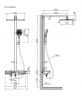 Душевая система Sancos Vos с термостатом черный,SC6100MB