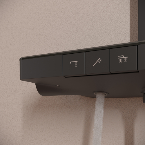 Душевая система Sancos Vos с термостатом черный,SC6100MB