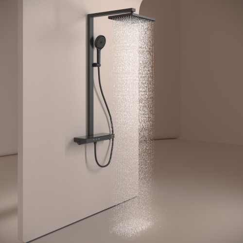 Душевая система Sancos Vos с термостатом черный,SC6100MB