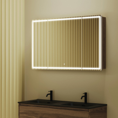 Зеркальный шкаф SANCOS Mirror 1190x150х740 мм, с LED подсветкой, MI120ECH
