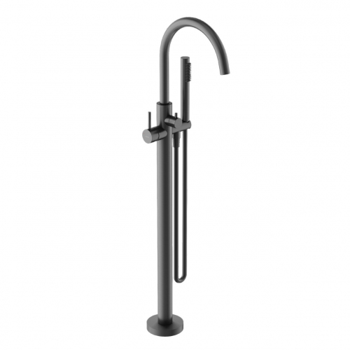Смеситель для ванны напольный SANCOS Etna, вороненая сталь, SC9009GG