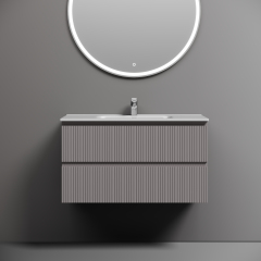 Тумба подвесная SANCOS Snob T 890х445х500, c двумя ящиками оснащенными доводчиками, Doha Soft,SNT90SM