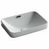 Раковина встраиваемая сверху CERAMICANOVA Element с отверстием слива - перелива прямоугольной формы CN6078