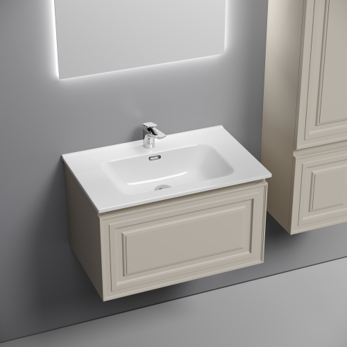 Тумба подвесная SANCOS Very 690х445х406, c одним ящиком оснащенным доводчиками, Beige Soft ,VR70CE