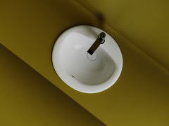 Раковина встраиваемая сверху CERAMICANOVA Sun овальная с переливом CN6080