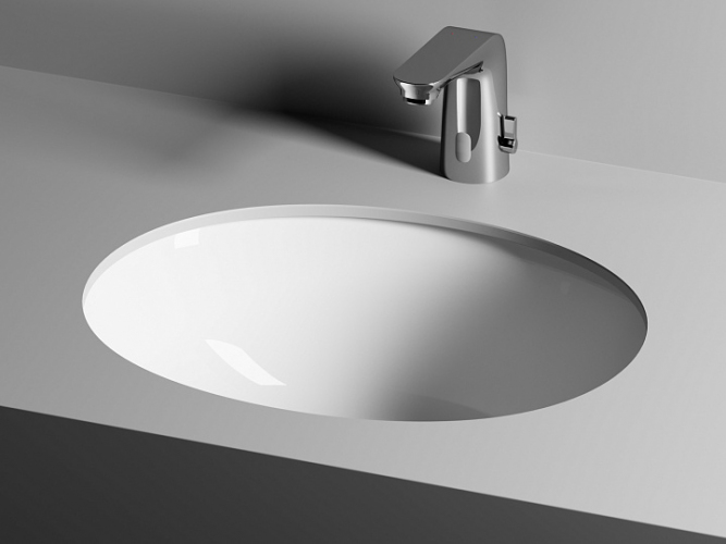 Умывальник CERAMICANOVA Element овальный встраиваемый под столешницу с крепежом и шаблоном для установки, артикул CN6042