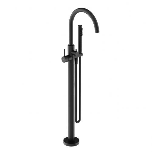 Смеситель для ванны напольный SANCOS Etna, черный матовый, SC9009MB