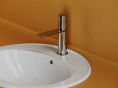 Раковина встраиваемая сверху CERAMICANOVA Sun с отверстием слива - перелива овальной формы CN6079