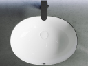 Умывальник CERAMICANOVA Element овальный встраиваемый под столешницу с крепежом и шаблоном для установки CN6043