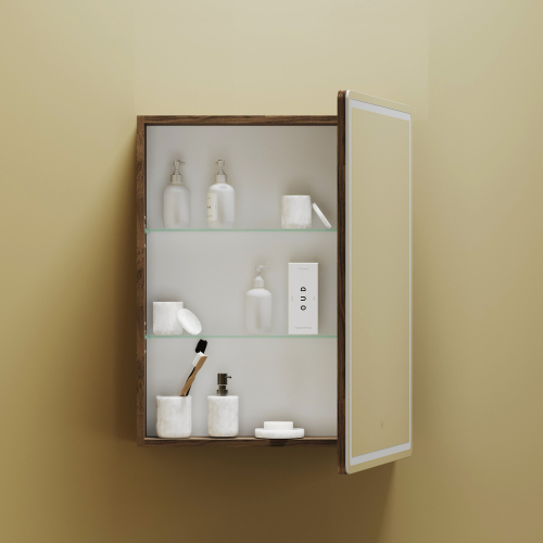 Зеркальный шкаф SANCOS Mirror 590x150х740 мм, с LED подсветкой, MI60ECH