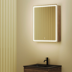 Зеркальный шкаф SANCOS Mirror 590x150х740 мм, с LED подсветкой, MI60ECH