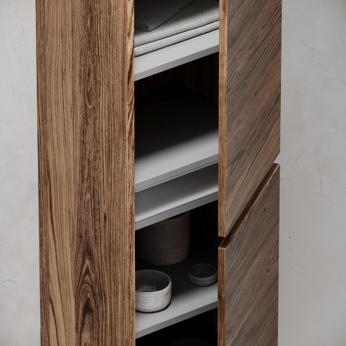 Шкаф-пенал SANCOS Urban подвесной, дуб чарльстон 350х300х1600, PUR35ECH