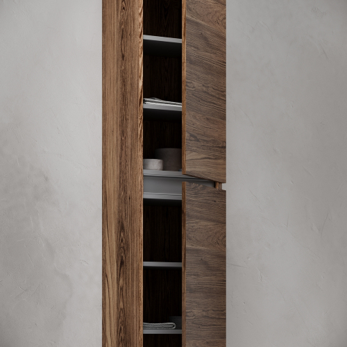 Шкаф-пенал SANCOS Urban подвесной, дуб чарльстон 350х300х1600, PUR35ECH