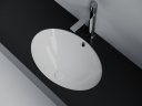 Раковина встраиваемая снизу CERAMICANOVA Era овальная, цвет белый CN6081