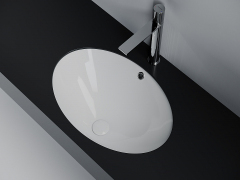 Раковина встраиваемая снизу CERAMICANOVA Era овальная, цвет белый CN6081