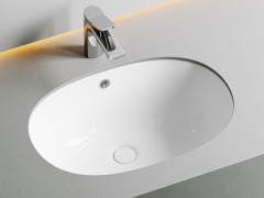 Умывальник CERAMICANOVA Element овальный встраиваемый под столешницу с крепежом и шаблоном для установки CN6044