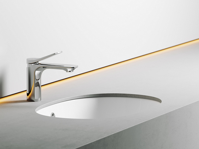 Умывальник CERAMICANOVA Element овальный встраиваемый под столешницу с крепежом и шаблоном для установки CN6044