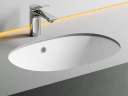Умывальник CERAMICANOVA Element овальный встраиваемый под столешницу с крепежом и шаблоном для установки CN6044