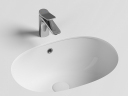 Умывальник CERAMICANOVA Element овальный встраиваемый под столешницу с крепежом и шаблоном для установки CN6044