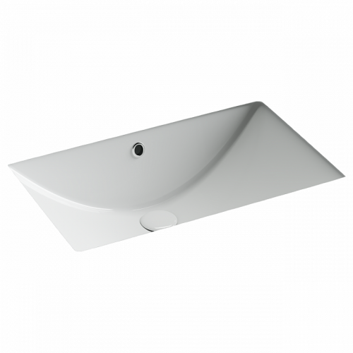 Раковина встраиваемая снизу CERAMICANOVA Era прямоугольной формы с отверстием слива- перелива CN6082