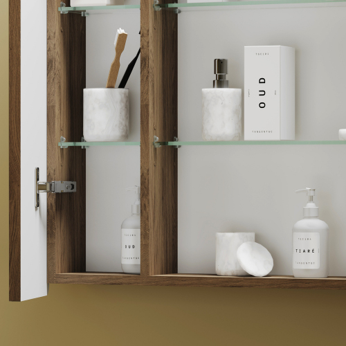 Зеркальный шкаф SANCOS Mirror 790x150х740 мм, с LED подсветкой, MI80ECH