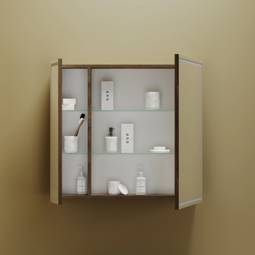 Зеркальный шкаф SANCOS Mirror 790x150х740 мм, с LED подсветкой, MI80ECH