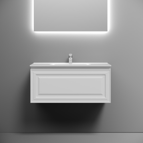 Тумба подвесная SANCOS Very 890х445х406, c одним ящиком оснащенным доводчиками, Bianco ,VR90W