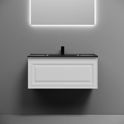 Тумба подвесная SANCOS Very 890х445х406, c одним ящиком оснащенным доводчиками, Bianco ,VR90W