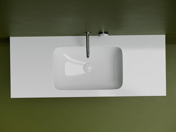 Раковина встраиваемая снизу под столешницу CERAMICANOVA , с отверстием слива - перелива CN7018