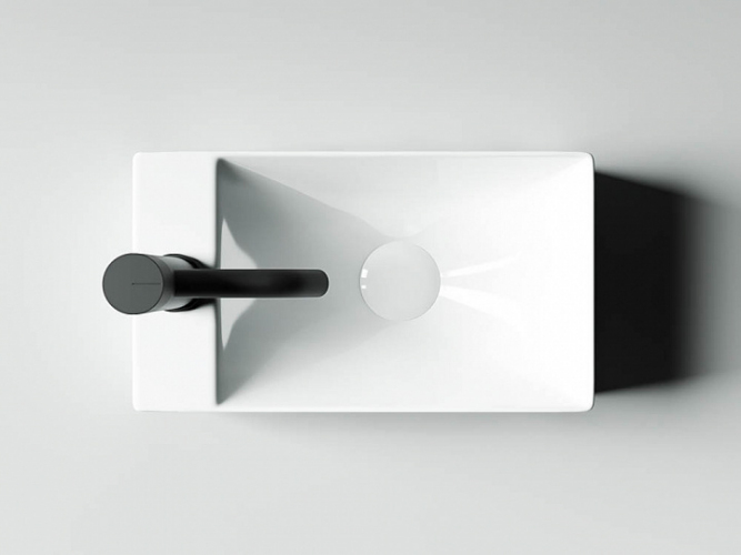 Умывальник CERAMICANOVA Element подвесной прямоугольный (отверстие под смеситель L) CN5008