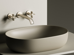 Умывальник CERAMICANOVA Element чаша накладная овальная (цвет Капучино Матовый) CN6047MC