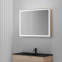 Зеркальный шкаф SANCOS Mirror 990x150х740 мм, с LED подсветкой, MI100EG