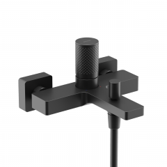 Смеситель для ванны с душем SANCOS Nexus, черный матовый, SC9014MB