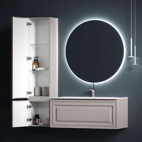 Шкаф-пенал SANCOS Very подвесной левый, Doha Soft 350х300х1600, PVR35LSM